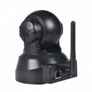 TENVIS JPT3815W Wireless IP Pan/Tilt/ Night Vision Internet Surveillance Camera Built-in Microphone With Phone remote monitoring support(Black)