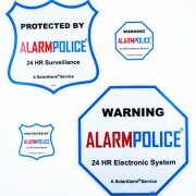 (4) 4″ Home Security System Alarm Decal Law Enforcement Stickers