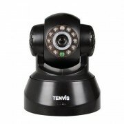 TENVIS JPT3815W Wireless IP Pan/Tilt/ Night Vision Internet Surveillance Camera Built-in Microphone With Phone remote monitoring support(Black)