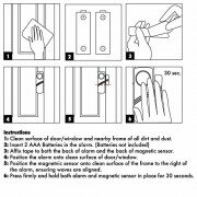 Wireless Door Alarm / Window Alarm with Magnetic Sensor. Pack of 2. 100% Money Back Guarantee. Great Security System for Home, Apartment, Business, Dorm and for Kids or Pets. Easy Installation. No Tools Needed. Battery Operated. Best System for Price