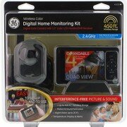 GE Wireless Color Digital Home Monitoring Camera LCD Monitor Security Kit 45255
