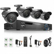 SANNCE® 8CH 960H Video Surveillance Camera System 4 Super 110ft Night Vision 800TVL Hi-Resolution Built-in IR Cut Weatherproof CCTV Outdoor Security Surveillance Cameras No Hard Drive P2P/QR Code Scan Easy Setup